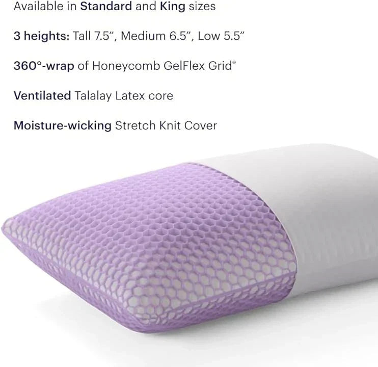 Purple Harmony Pillow - Standard Low - Greatest Pillow Ever Invented (NEW)