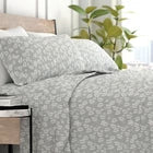 Kaycie Gray Fashion 4 Piece Ultra Soft 100% Microfiber Wheat Bed Sheet Set